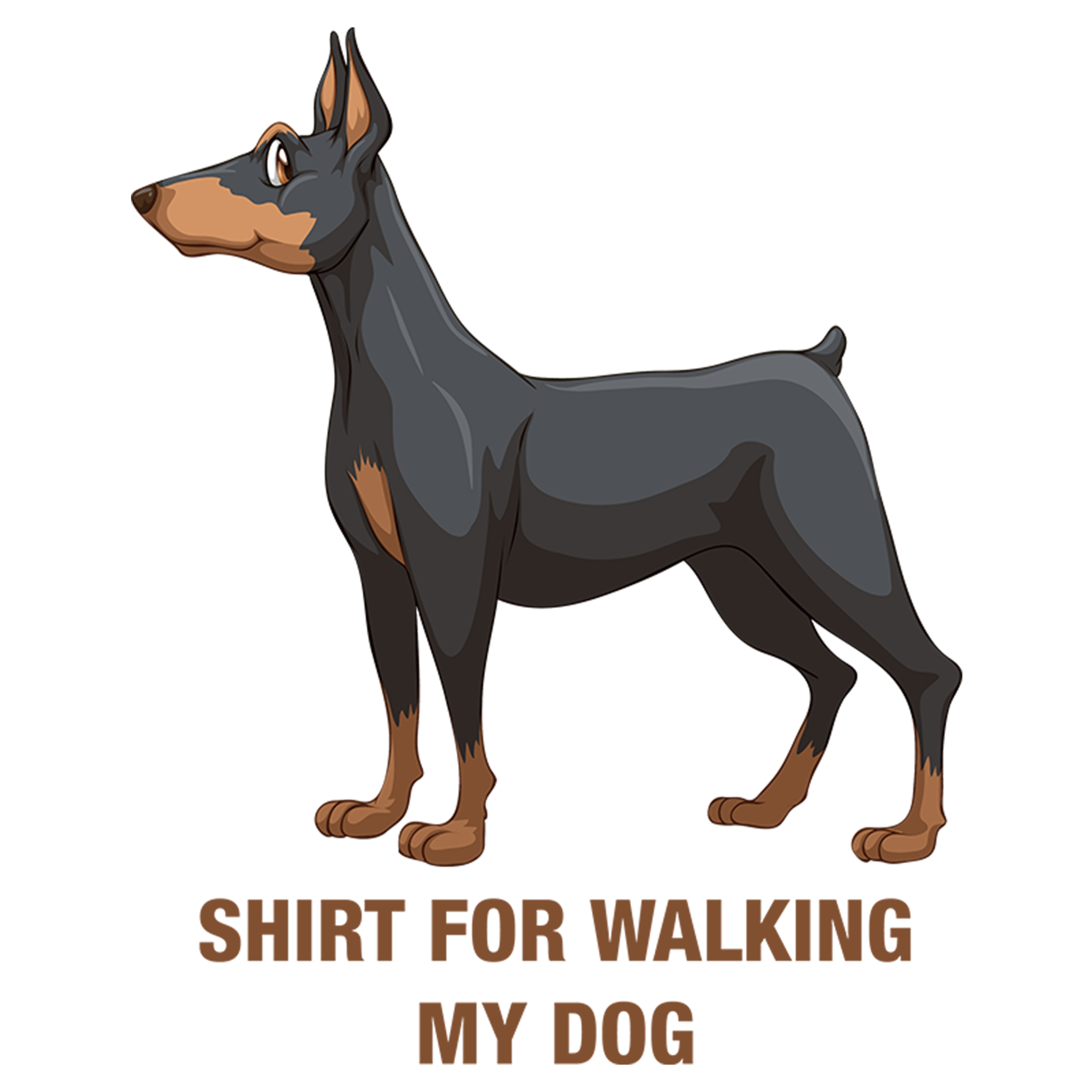 Shirt for walking Doberman