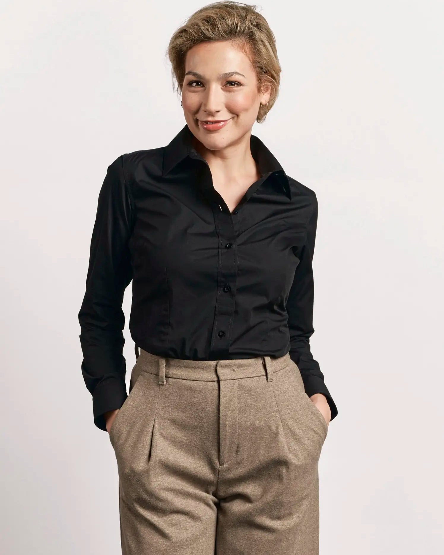 all-groups Women's Poplin Shirt Long Sleeve