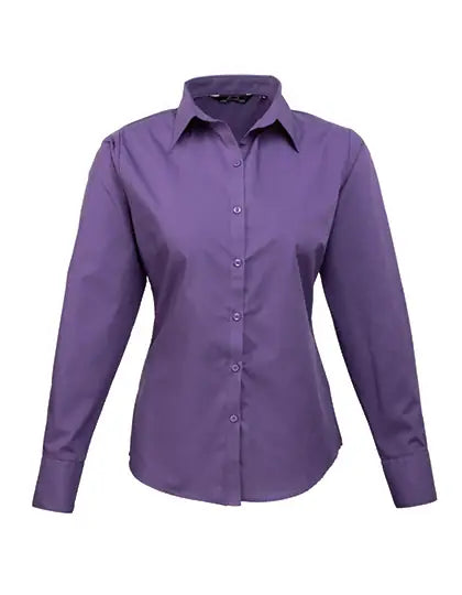 Women's Poplin Long Sleeve Blouse