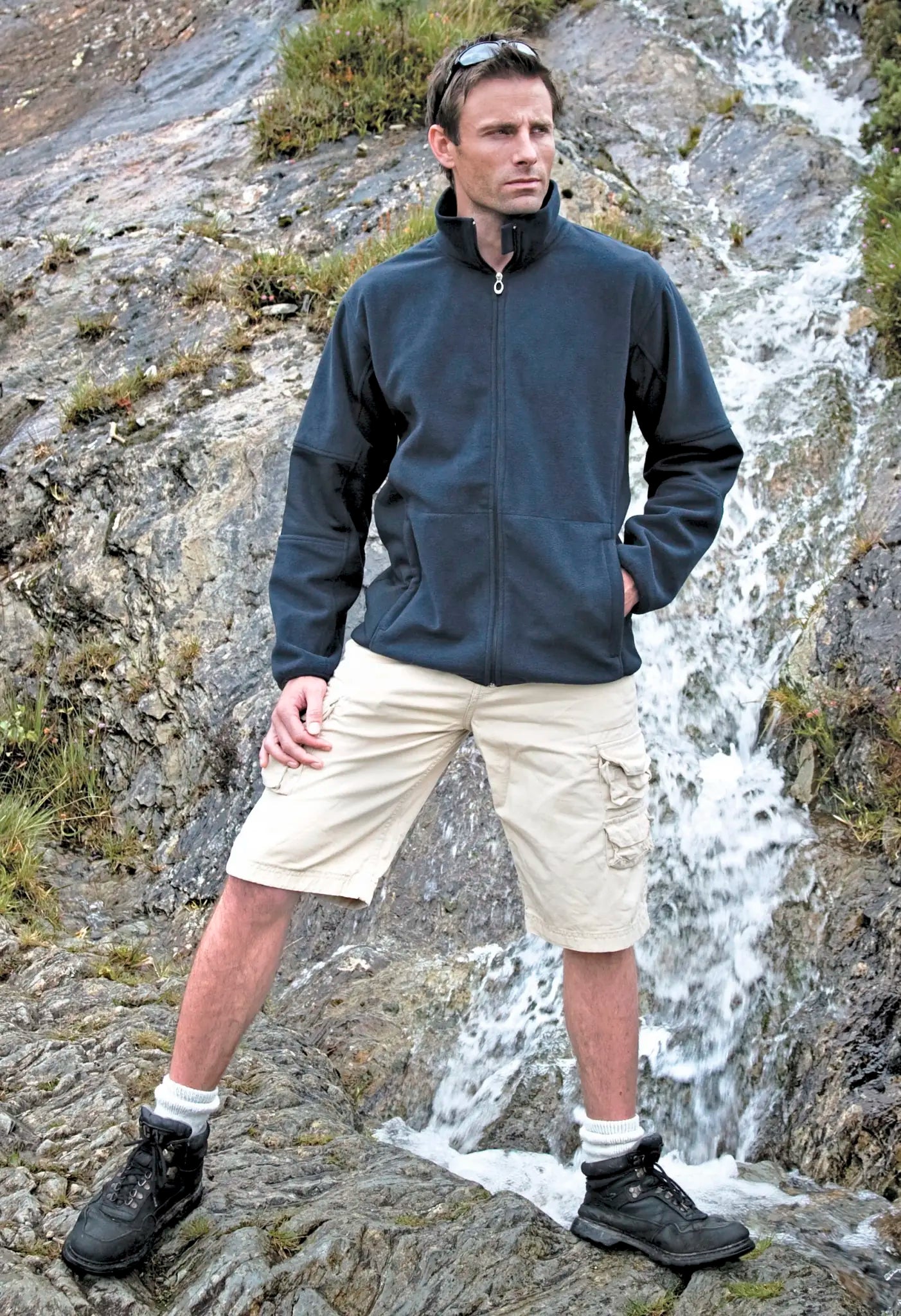 all-groups Men's Osaka Combed Pile Soft Shell Jacket