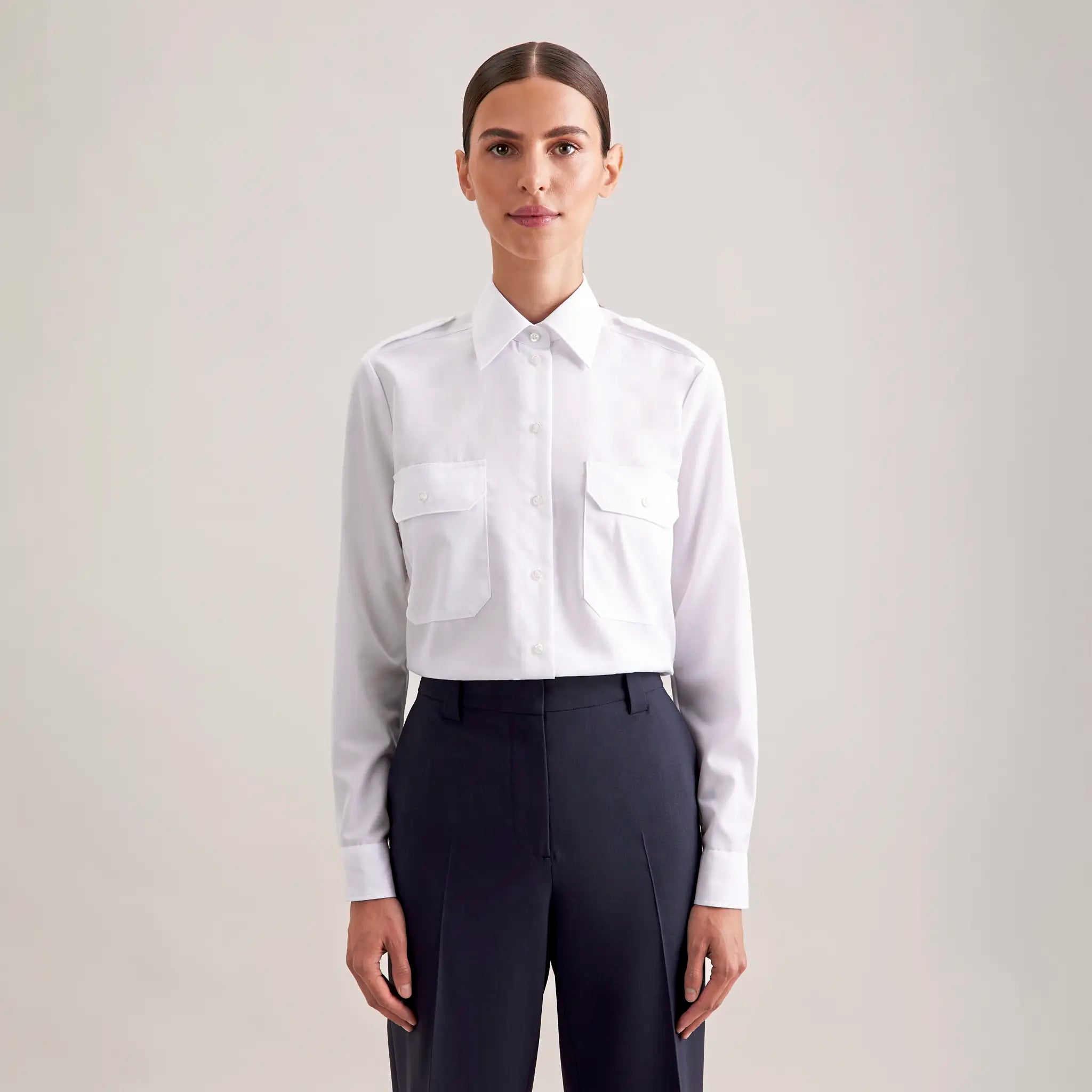 all-groups Women's Pilot Blouse Regular Fit Longsleeve