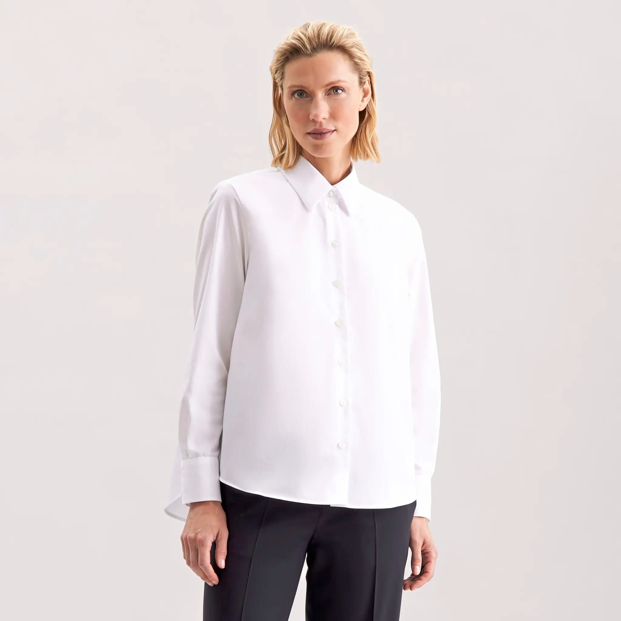 all-groups Women's Oversize Popeline Blouse Longsleee