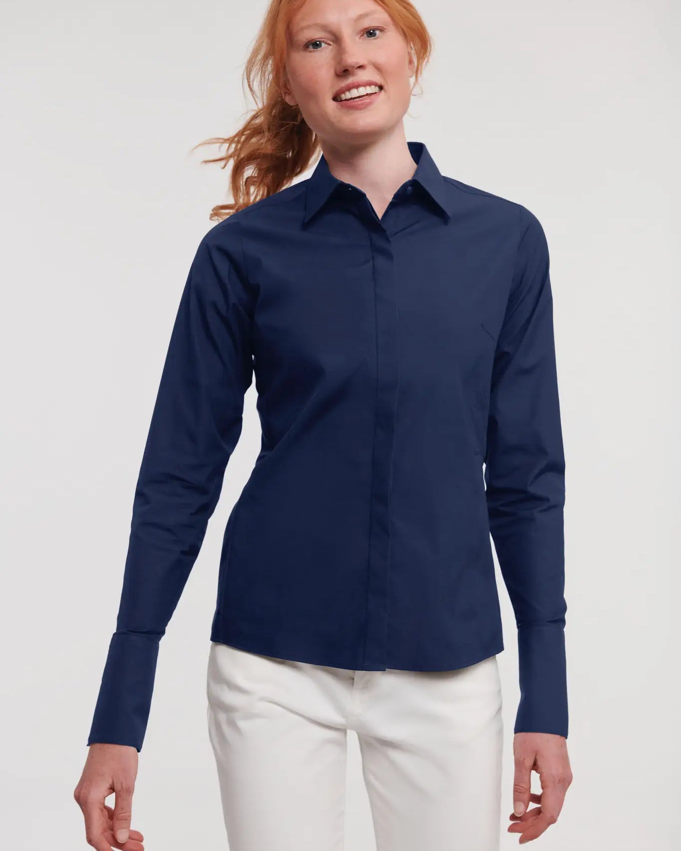 all-groups Women's Long Sleeve Fitted Ultimate Stretch Shirt